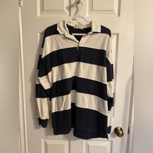 Vintage Navy and White Rugby Shirt
